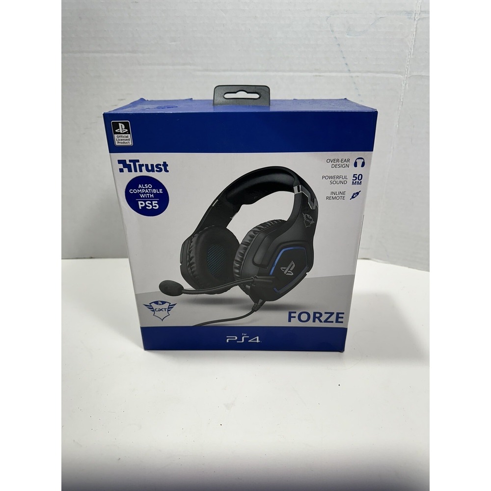 Gaming Headphones Headset Trust Gaming PS4 PS5 Mode GXT 488 Forze Black NEW Read